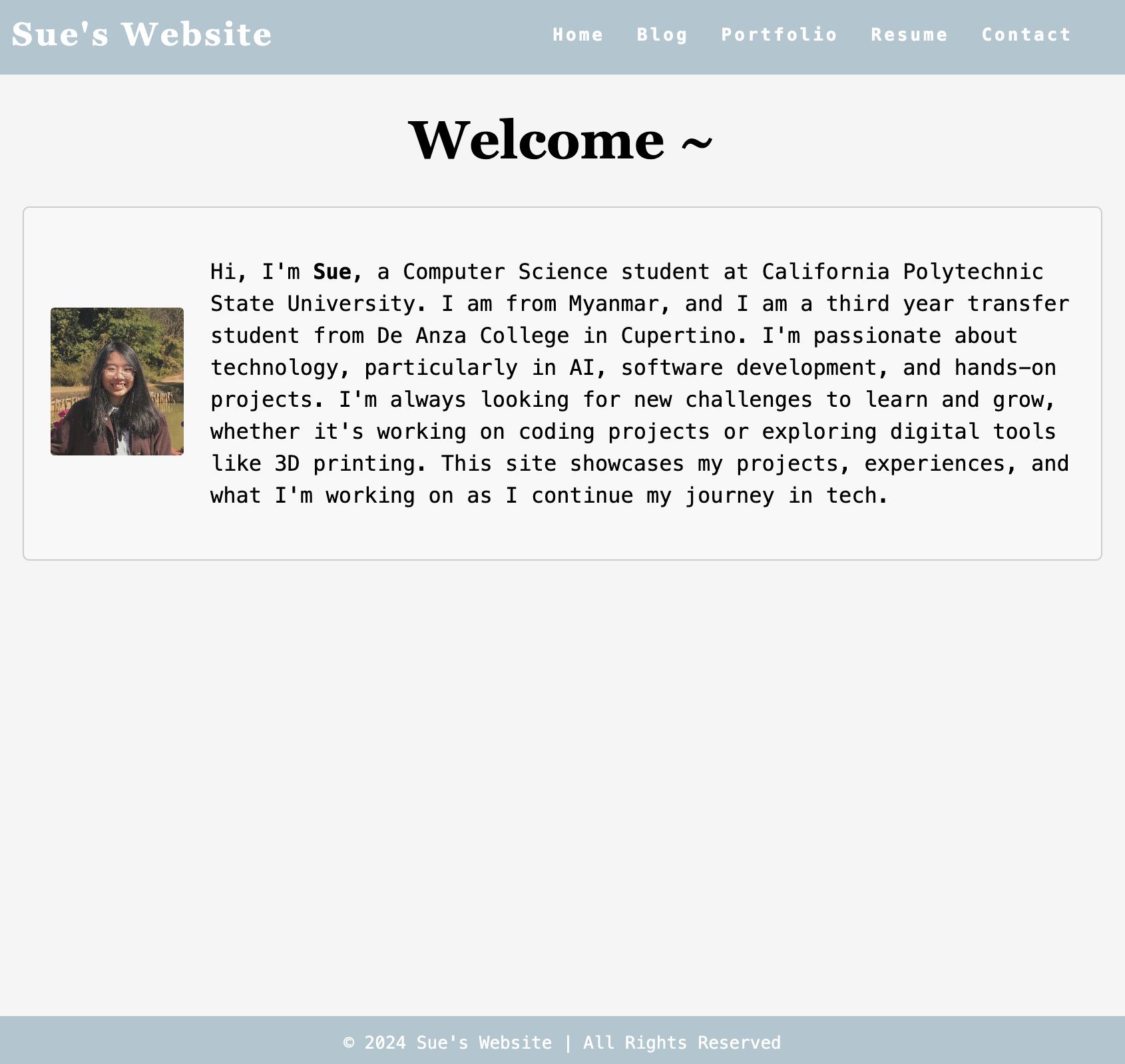 A pic of my webpage